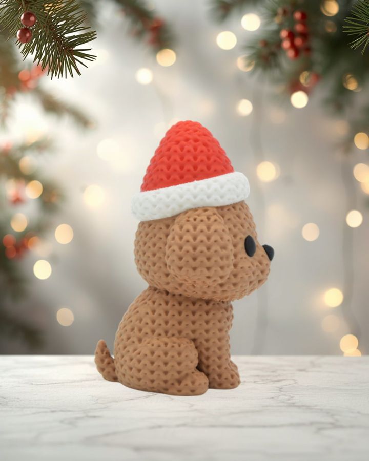 Perro con Gorro Navideño, foto 2 de 6